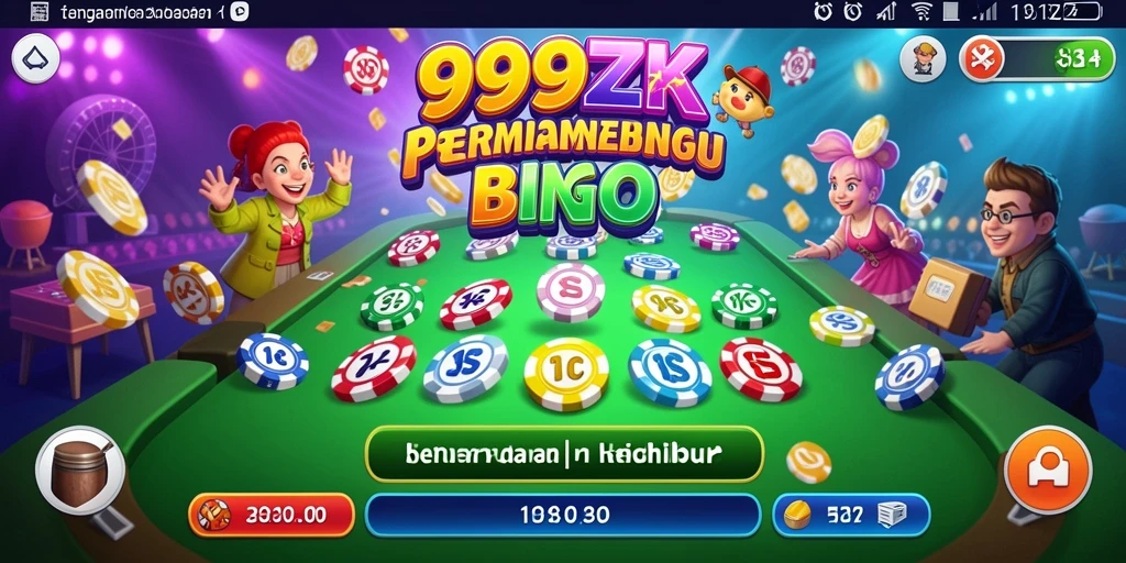 Screenshot permainan Bingo 999ZK yang menampilkan momen seru bermain.