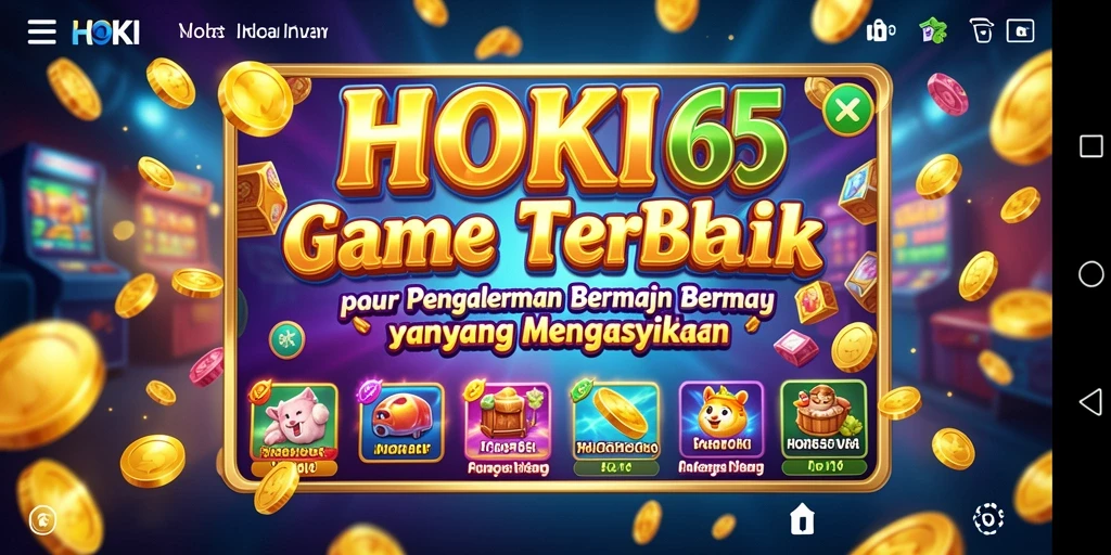 Gambaran gameplay menarik HOKI65 dengan tema Slot yang mengasyikkan.