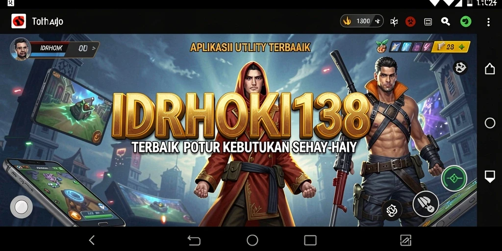 Tampilan aplikasi IDRHOKI138 dengan fitur Utility yang memudahkan pengguna.