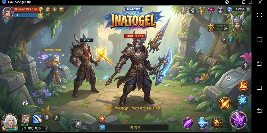 Tangkapan layar INATOGEL menunjukkan aksi seru dalam permainan RPG.