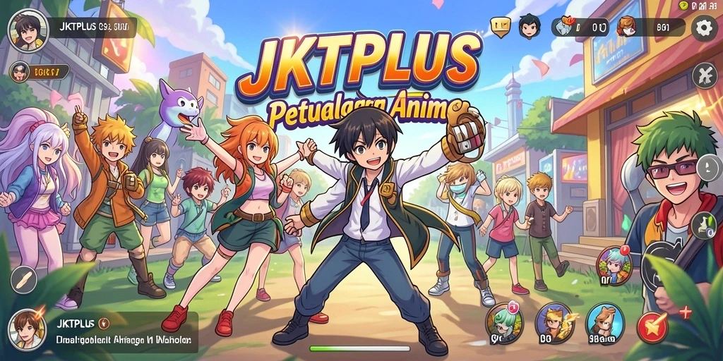 Tangkapan layar gameplay JKTPLUS dengan karakter Anime yang menakjubkan.