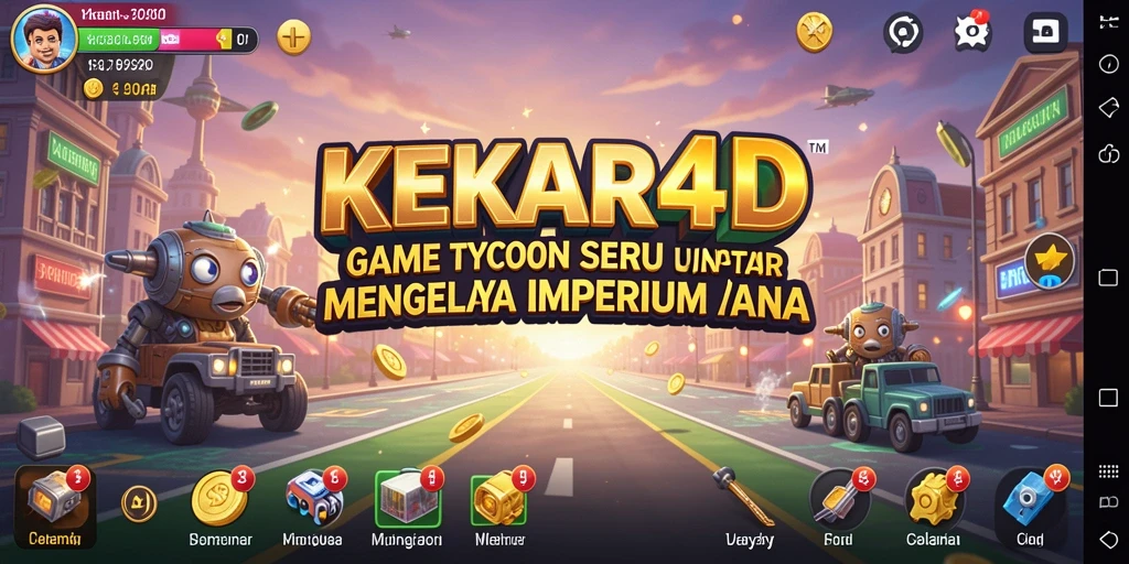 Tampilan gameplay menarik dari permainan Tycoon yang seru.