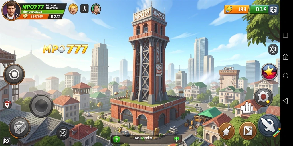 Tampilan menegangkan dari pertahanan menara di MPO777.