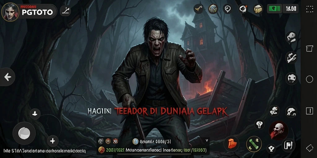 Menampilkan gameplay menegangkan di dunia Horror yang kelam.