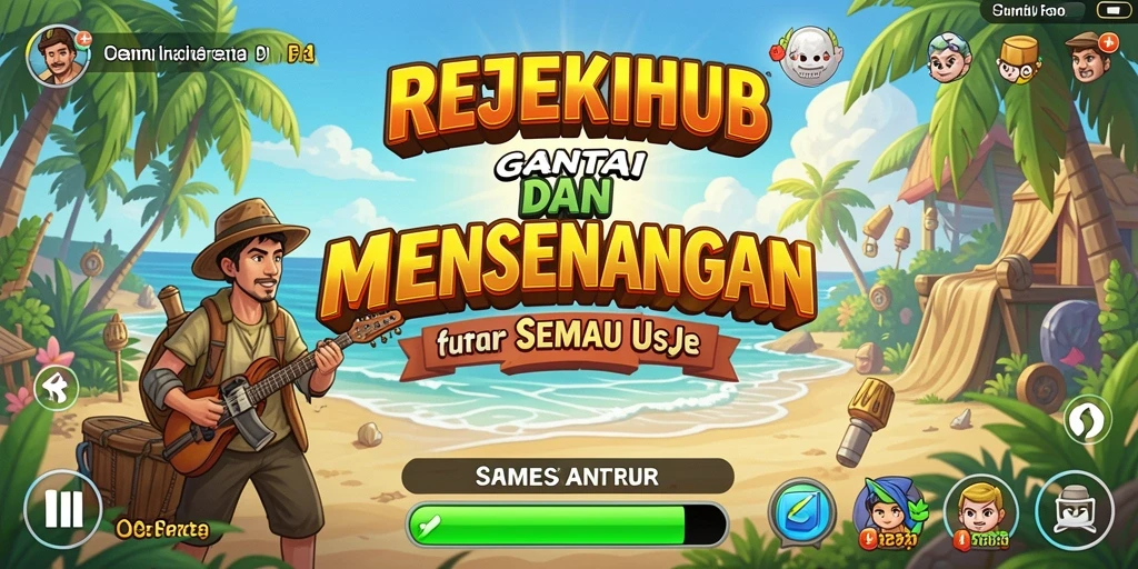 Tampilan gameplay REJEKIHUB yang menyenangkan dan penuh warna.