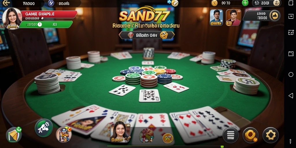Gameplay seru dari SAND77 yang menampilkan permainan Gaple.