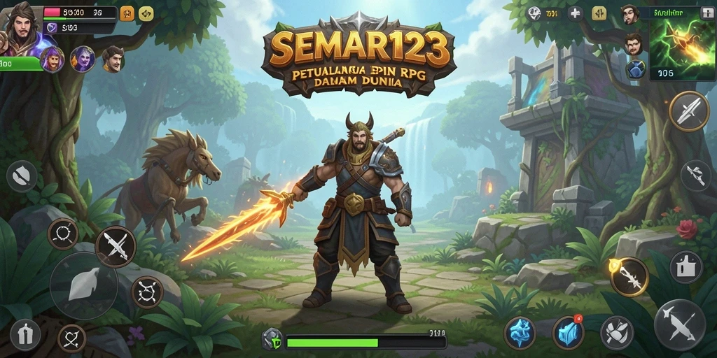 Screenshot SEMAR123 menampilkan aksi pertempuran RPG yang mendebarkan.
