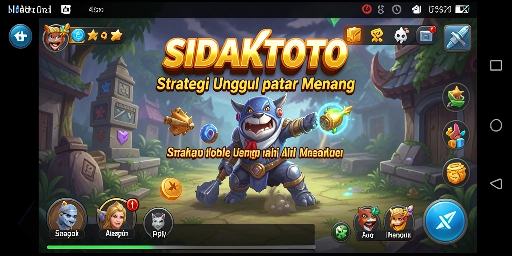 Tampilan gameplay menarik dari SIDAKTOTO dengan aksi strategi.