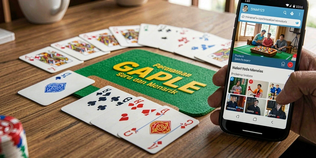Screenshot gameplay Gaple SINAR123 yang seru dan interaktif.