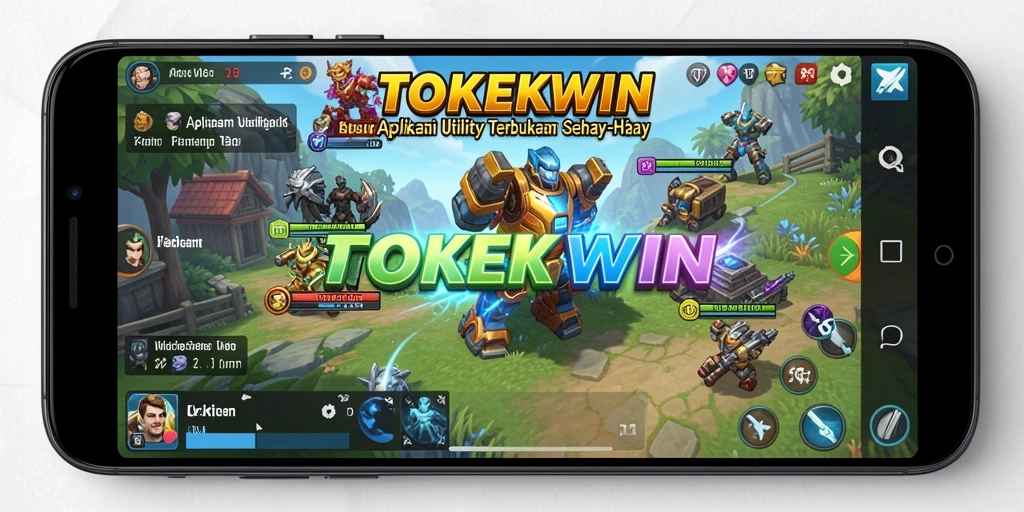 Tampilan utama aplikasi TOKEKWIN dengan fitur Utility yang lengkap.