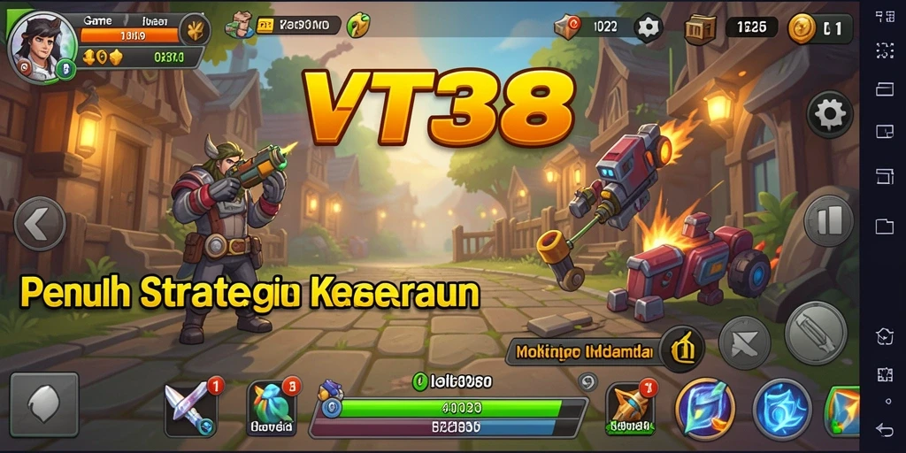 Tangkapan layar gameplay VT38 menampilkan suasana permainan Idle yang menarik.