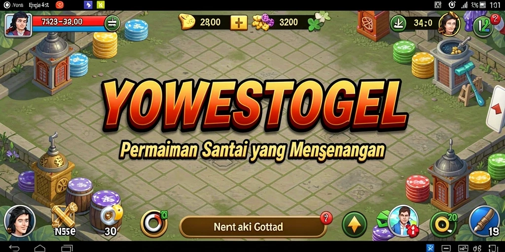Tampilan gameplay YOWESTOGEL yang menarik dan penuh warna.